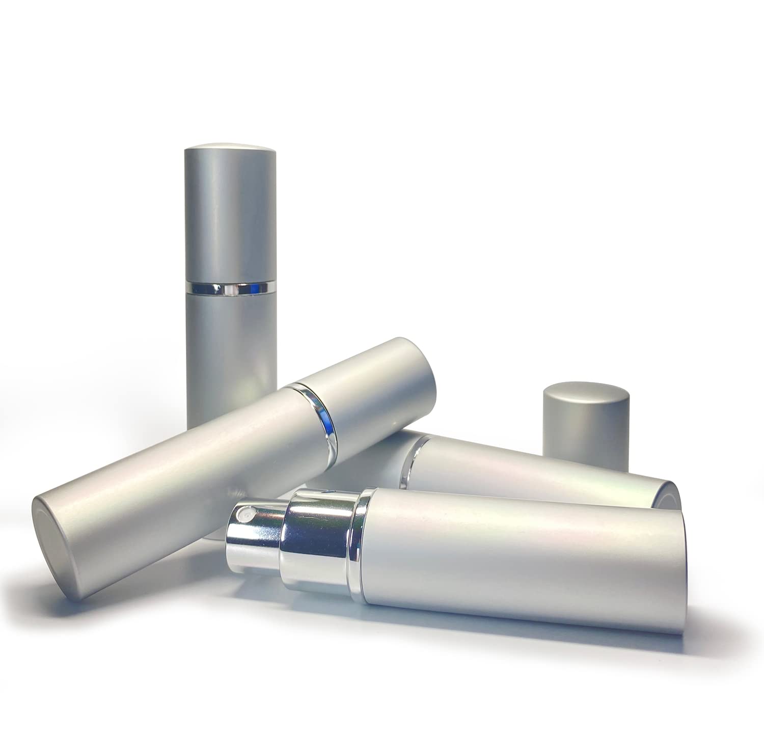 Zbfwmx 20 Pack Set 10Ml Protable Refill Bulk Atomizer Spray Travel Perfume Bottle Hydrating Empty Bottle (20Pack Metal)